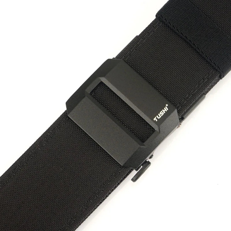 TUSHI Brand 5CM Wide functional wind hanging gun shooting training belt men's versatile workwear casual nylon automatic buckle