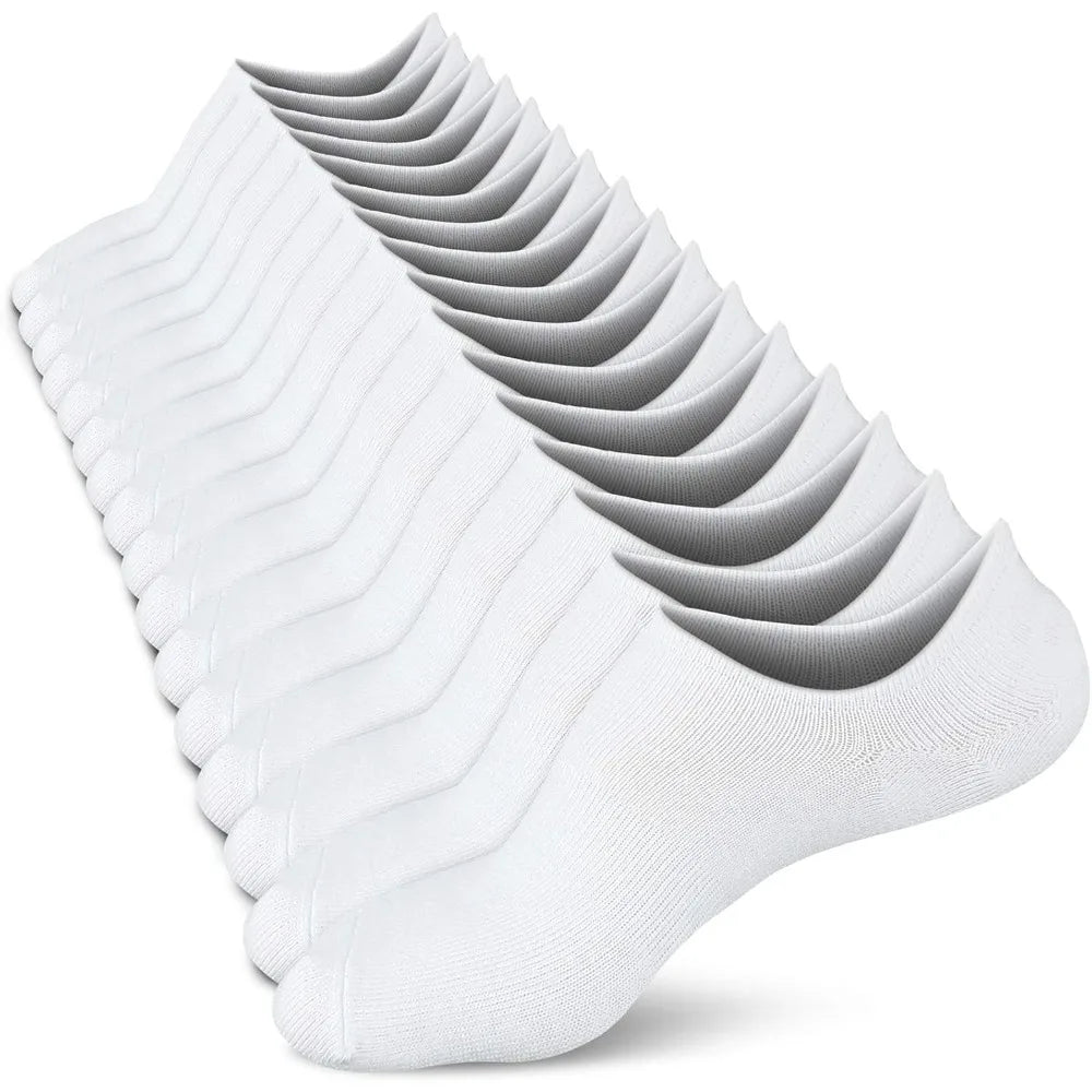 Socks Women Low Socks Non Slip Flat Boat Line 8 Pairs