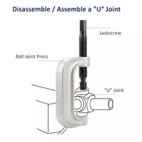 OMT Heavy Duty 4 in 1 Ball Joint Press U Joint Removal Tool Kit w 4x4 Drive Adapters