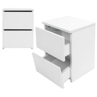 Bedroom Furniture Bedside Table with 2 Drawers Modern Night Stand Table for Home Bedroom Living Room Home Improvement Nightstand