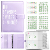 100 Envelope Challenge Binder Easy and Fun Way to Save  Savings Challenges Binder Budget Binder with Cash Envelopes