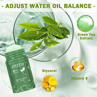 Original Green Tea Solid Mask Remove Blackhead Treat Acne Blemish White Black Dots Clean Stick Cream Pores Shrinking Skin Care