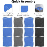 Home Gym Mat, Puzzle Exercise Mat, 1of EVA Interlocking Foam Floor Tiles for Home Workout Equipment and Kids' Play Areas