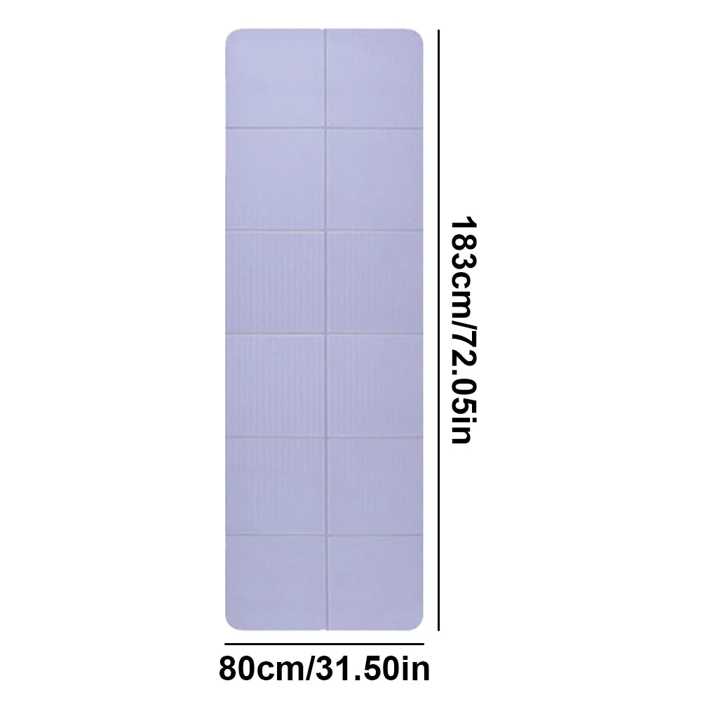Foldable Yoga Mat Double Sided Shock Absorption Fitness Exercise Pad Non-Slip Yoga Pilates Mats Home Body Building Equipments