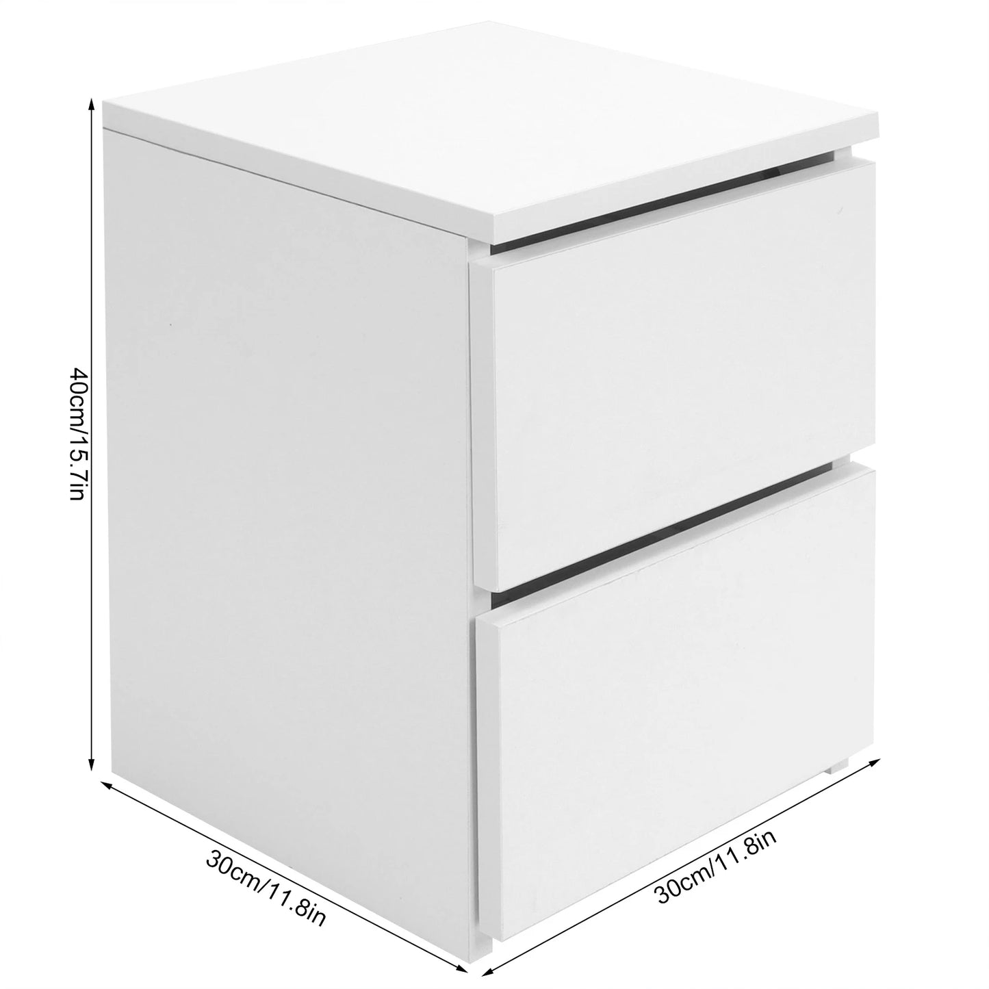 Bedroom Furniture Bedside Table with 2 Drawers Modern Night Stand Table for Home Bedroom Living Room Home Improvement Nightstand