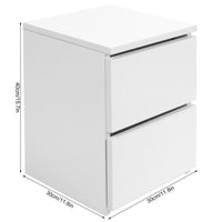 Bedroom Furniture Bedside Table with 2 Drawers Modern Night Stand Table for Home Bedroom Living Room Home Improvement Nightstand