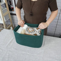 Cotton Rope storage Basket Bins Woven Basket for Organizing Shelves Rectangle Decorative Baskets For storage