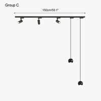 Surface mounted track lights, spotlights, LED restaurant chandeliers, living rooms without main lights, bar lamps, desk lamps