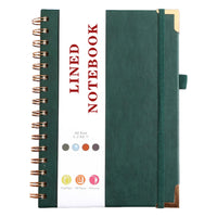 A5 Lined Notebook Spiral Journal Portable Hardcover Notebook Multi-Function Loose-leaf Notebook for Working Note Taking