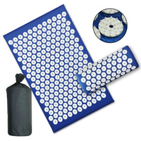 Pillow Massager Set Eco Lotus Acupressure Cushion Set with Kuznetsov Applicator for Back Pain Relief Foot Massager Shakti Mat