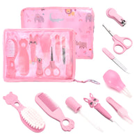 9 Pcs/Set Newborn Baby Kids Nail Hair Health Care Thermometer Grooming Brush Kit Care Baby Essentials Newborn Material Safety