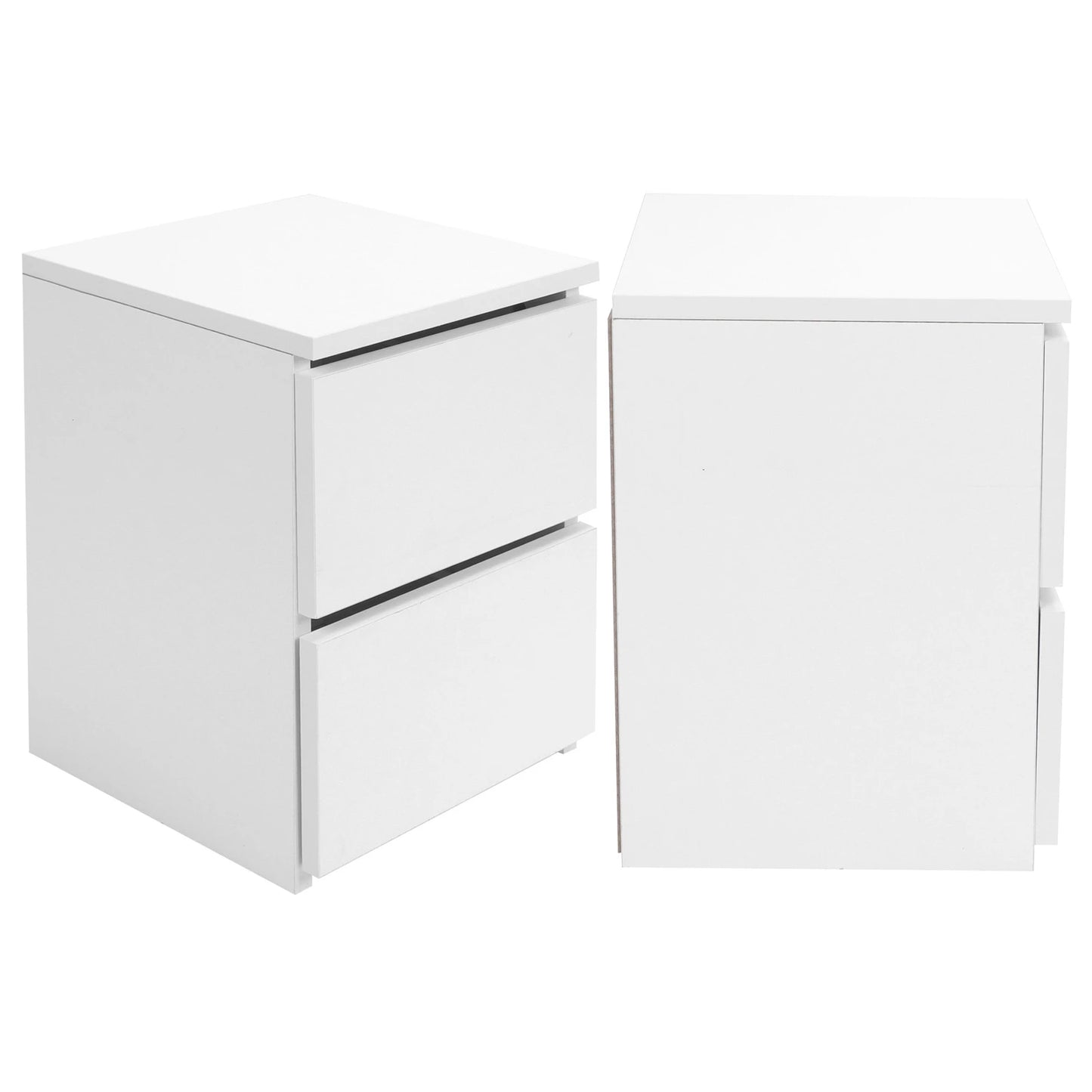 Bedroom Furniture Bedside Table with 2 Drawers Modern Night Stand Table for Home Bedroom Living Room Home Improvement Nightstand