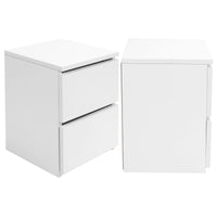 Bedroom Furniture Bedside Table with 2 Drawers Modern Night Stand Table for Home Bedroom Living Room Home Improvement Nightstand
