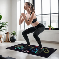 XSXS-Durable Squat Exercise Mat With Visual Step Positions And Knee Placement For Targeted Muscle Workouts