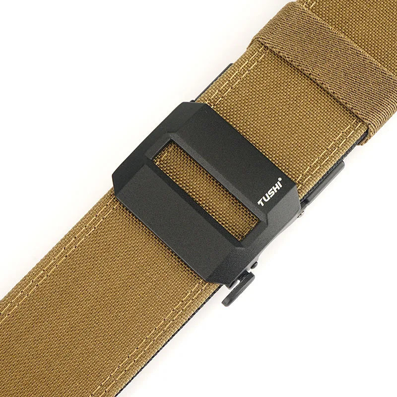 TUSHI Brand 5CM Wide functional wind hanging gun shooting training belt men's versatile workwear casual nylon automatic buckle