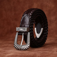 3.0CMNew Luxury Designer Handmade Genuine Leather Women's Belt Jeans Casual Dress Ladies Trendy Belts Fashion Waistband