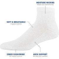 Men's Active Cotton Ankle Socks, 10-Pairs，Size: Shoe Size: 6-12