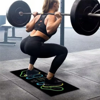 XSXS-Durable Squat Exercise Mat With Visual Step Positions And Knee Placement For Targeted Muscle Workouts