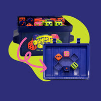 Dumpster Dice with Dumpster 80 Dice and Graffiti Stickers Fast-Paced Family Dice Game for Travel Party and Game Night