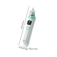 Electric Nasal Mucus Suction Rechargeable Infant Nasal Aspirator with 3 Silicone Nozzles 3 Suction Levels for Newborns Toddlers