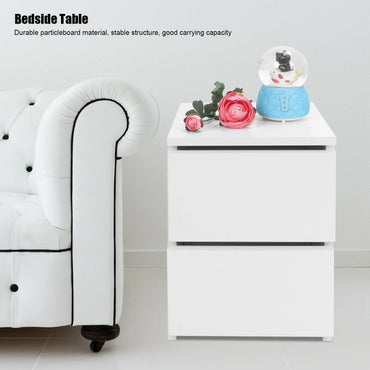 Bedroom Furniture Bedside Table with 2 Drawers Modern Night Stand Table for Home Bedroom Living Room Home Improvement Nightstand