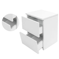 Bedroom Furniture Bedside Table with 2 Drawers Modern Night Stand Table for Home Bedroom Living Room Home Improvement Nightstand