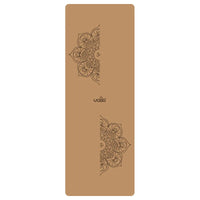 2025 New Cork & Natural Rubber Luxury Yoga Mat with Laser-Engraved Alignment Lines - Shock Absorption, Anti-Slip, Noise Reductio