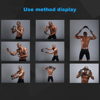 Twister Arm Exerciser with Foam Handle Adjustable Spring Workout Bar Forearm Triceps Chest Expander Portable Fitness Equipment
