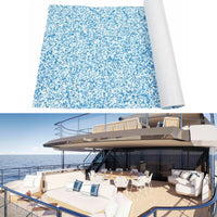 EVA Flooring Mat 35.4X 94.5 inch EVA Foam Yacht Teak Decking Sheet Mat Self-Adhesive Non-Skid for Car Marine Boat
