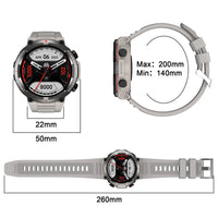IOWODO  Smartwatch for Men with Bluetooth Calling Outdoor Smartwatch Alloy Case 1.85-inch HD Full Touch Screen Fitness Watch