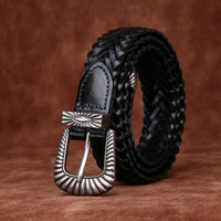 3.0CMNew Luxury Designer Handmade Genuine Leather Women's Belt Jeans Casual Dress Ladies Trendy Belts Fashion Waistband