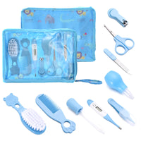 9 Pcs/Set Newborn Baby Kids Nail Hair Health Care Thermometer Grooming Brush Kit Care Baby Essentials Newborn Material Safety