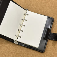 Red Pu M5 Notebooks 40sheets Line Inner Pages Loose-Leaf Leather Notebook Suitable For Students To Use As A Portable Pocket Book