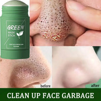 Original Green Tea Solid Mask Remove Blackhead Treat Acne Blemish White Black Dots Clean Stick Cream Pores Shrinking Skin Care