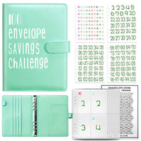 100 Envelope Challenge Binder Easy and Fun Way to Save  Savings Challenges Binder Budget Binder with Cash Envelopes