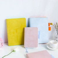 Fromthenon Pure Color Notebook Cover A5 A6 Hobo Planner Book Cover Fabric Art Notebook Shell Student Diary School Stationery