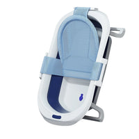 Foldable Baby Bathtub Multifunctional Infants Toddlers 0-36 Months Portable Travel Baby Tub With Newborn Cushion Anti-Skid Pad