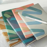 Simple Thicken 192 Pages Work and Study Diary Journal Soft Leather Business School Office Meeting Record Notebook Thick Notepad