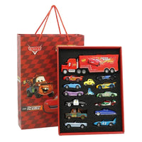 8/13/15Pcs Disney Pixar Cars Gift Box Metal Diecast lightning McQueen Car Model Toy Jackson Uncle Truck Boy Birthday Toys