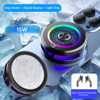 Magnetic & Back-clip Phone Cooler Semiconductor Refrigeration Cooling Mobile Phone Radiator Low Noise for iPad iPhone Android