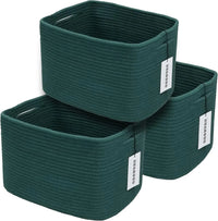 Cotton Rope storage Basket Bins Woven Basket for Organizing Shelves Rectangle Decorative Baskets For storage