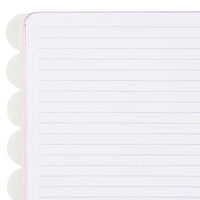 Mermaid Scale Journal, 200 Lined Paper Page Notebook, Purple PVC Cover
