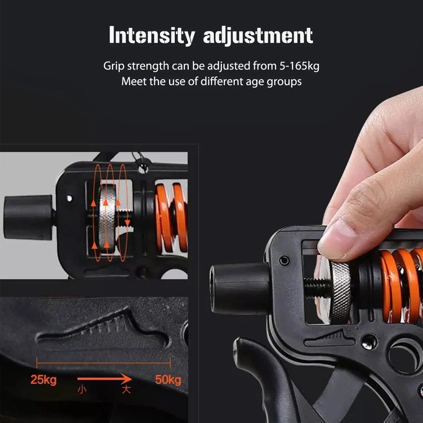 5-165kg Finger Exerciser Professional Finger Grip Strength Trainers Adjustable Arm Rehabilitation Men Women Fitness Equipment