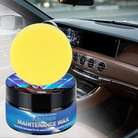 Car Leather Maintenance Cream 100g Leather Care Cleaning Paste with Sponge Restorer Wax For Home Furniture Automotive Interiors