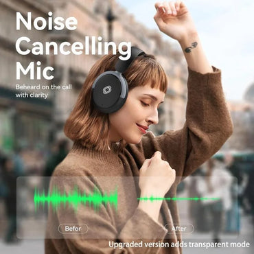 Wireless Chargeable headphones bluetooth , Automatic noise cancelling headphones Adaptive Audio Premium Over-Ear