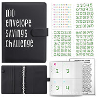 100 Envelope Challenge Binder Easy and Fun Way to Save  Savings Challenges Binder Budget Binder with Cash Envelopes