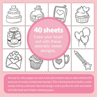 Sweet Hearts Cartoon Doodle Children's Coloring Book 40 Favorite Coloring Books for Party and Holiday Kids