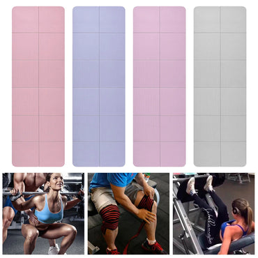 Foldable Yoga Mat Double Sided Shock Absorption Fitness Exercise Pad Non-Slip Yoga Pilates Mats Home Body Building Equipments