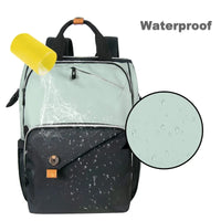Diaper Bag Backpack,Large Capacity Travel Back Pack Maternity Baby Nappy Changing Bags, Double Compartments with Strolle