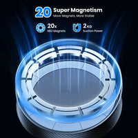 ftvae Mag-Safe Magnetic Car Phone Holder Car Mount for Windshield and Dashboard[Strong Suction]Adjustable Long Arm for Cellphone